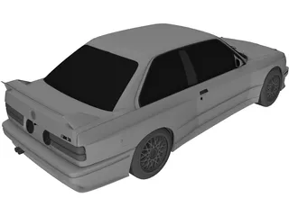 BMW M3 Sport Evo (1990) 3D Model preview