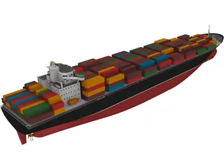 Container Ship 3D Model preview
