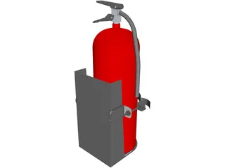 Fire Extinguisher 20lb 3D Model preview