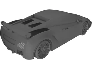 Lamborghini Gallardo Concept 3D Model preview