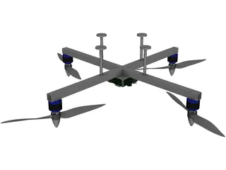Quadrocopter 3D Model preview