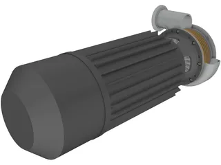 Tesla Motor 3D Model preview