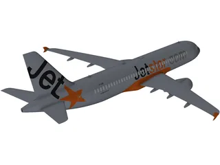 Airbus A320 3D Model preview