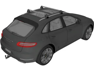 Porsche Macan Turbo (2014) 3D Model preview