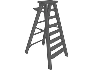 Step Ladder 3D Model preview