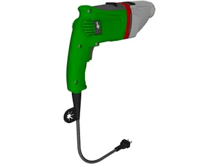 Power Drill Metabo SBE 1010 Plus 3D Model preview