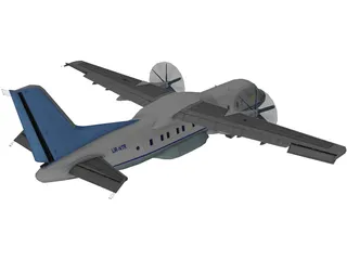 Antonov An-140 3D Model preview
