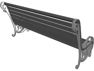 Public Chair 3D Model preview