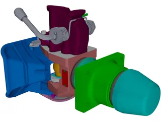 Rockinger ROE500A Automatic Towing Hitch 3D Model preview