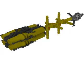 Promethian Space Craft 3D Model preview