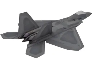 F/A-22 Raptor 3D Model preview