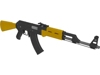 AK-47 3D Model preview