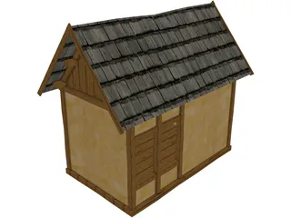 Medieval Building 3D Model preview