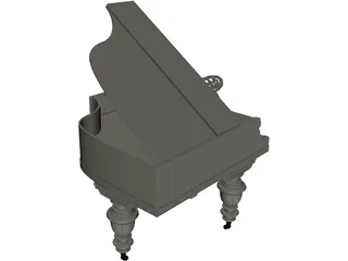 Grand Piano 3D Model preview