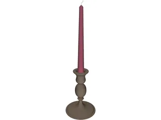 Candle 3D Model preview