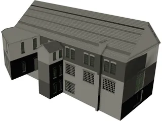 Factory House 3D Model preview