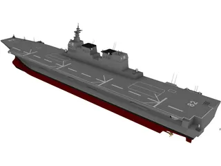 Hyuga-class Helicopter Destroyer 3D Model preview
