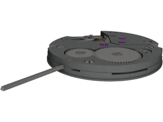 Watch Working Moving Model 3D Model preview