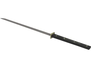 Katana Sword 3D Model preview