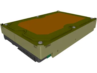 3.5 HDD SATA 3D Model preview