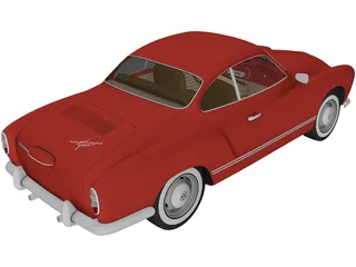 Volkswagen Karmann Ghia (1974) 3D Model preview