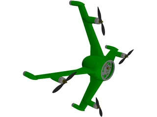 Quadcopter 3D Model preview