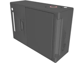 GoPro Hero 3 3D Model preview