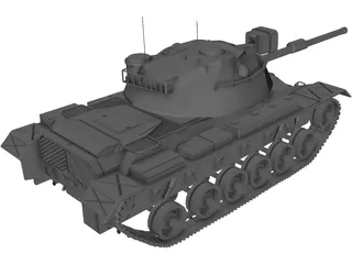 M48A5 Patton 3D Model preview