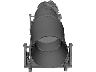 Jet Engine 3D Model preview