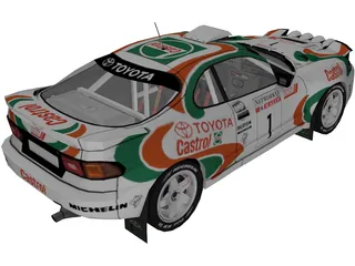 Toyota Celica GT4 WRC 3D Model preview