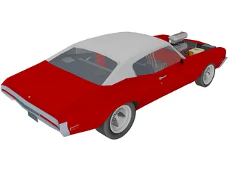 Buick Skylark Street (1970) 3D Model preview