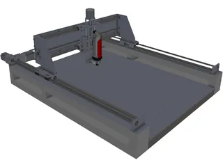 3 Axis CNC 3D Model preview