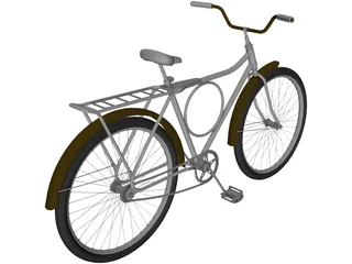 City Bicycle 3D Model preview