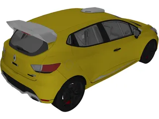 Renault Clio RS Cup (2014) 3D Model preview
