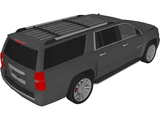 Chevrolet Suburban (2014) 3D Model preview