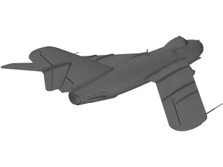 MiG-17 3D Model preview