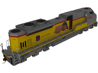 Union Pacific 3D Model preview
