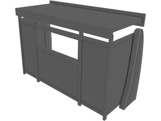 Bus Stop 3D Model preview