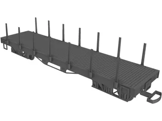LGB Flatcar 3D Model preview