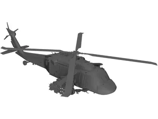Sikorsky UH-60 Black Hawk 3D Model preview