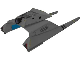 Star Trek Vulcan Shuttle Surak 3D Model preview