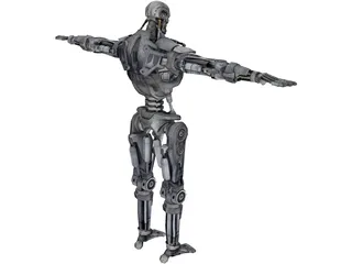 T-600 Terminator Robot 3D Model preview
