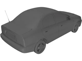 Daewoo Lanos (2012) 3D Model preview