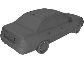 Daewoo Nexia (2012) 3D Model preview