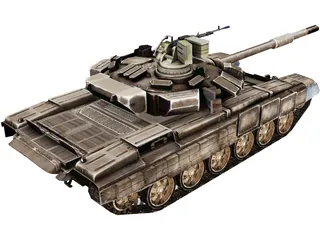 T-90 Russian Tank 3D Model preview