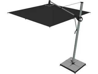 Outdoor Umbrella 3D Model preview