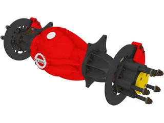 Top Fuel Nodular Differential 3D Model preview