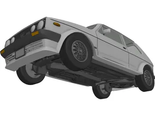 Volkswagen Golf I GTi (1984) 3D Model preview