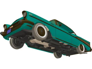 Chevrolet BelAir Sport Coupe (1957) 3D Model preview