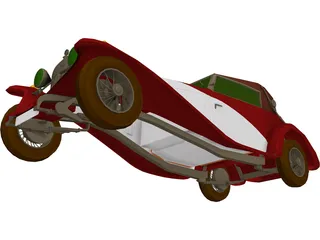 Delage D.8 SS (1931) 3D Model preview